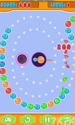 《糖果祖玛》游戏截图1 《糖果祖玛》游戏截图1