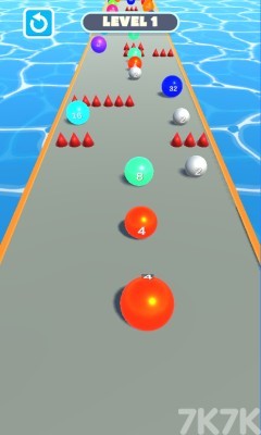 《2048彩球向前冲》游戏截图1 《2048彩球向前冲》游戏截图1