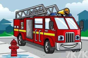 《卡通车拼图》游戏截图1 《卡通车拼图》游戏截图1