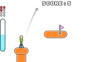 《火柴人高尔夫》游戏截图1