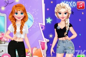 《双胞胎时尚比拼》游戏截图1