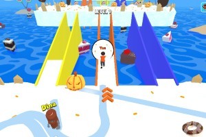 《推雪球》游戏截图1 《推雪球》游戏截图1