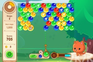 《可爱泡泡龙消除》游戏截图4 《可爱泡泡龙消除》游戏截图4