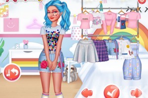 《女孩的七彩装扮》游戏截图1 《女孩的七彩装扮》游戏截图1