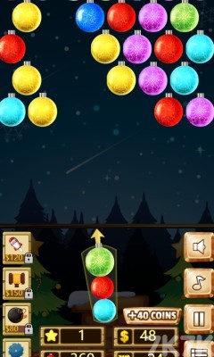 《圣诞节泡沫泡泡龙》游戏截图4 《圣诞节泡沫泡泡龙》游戏截图4
