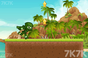 《绿衣忍者跑酷》游戏截图1 《绿衣忍者跑酷》游戏截图1