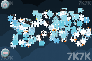 《可爱的企鹅拼图》游戏截图1 《可爱的企鹅拼图》游戏截图1