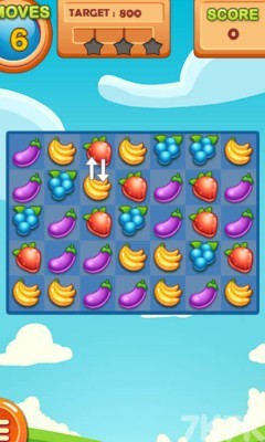 《水果缤纷对对碰》游戏截图1