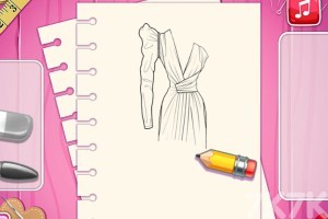 《制作梦幻连衣裙》游戏截图1 《制作梦幻连衣裙》游戏截图1