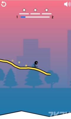 《火柴人画线滑雪》游戏截图2