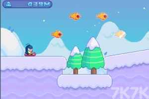 《企鹅滑雪》游戏截图1 《企鹅滑雪》游戏截图1