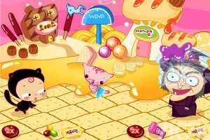 《小黑花花女巫糖果大战》游戏截图4