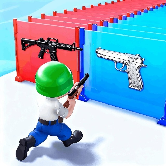 樱花跑酷枪战模拟小游戏