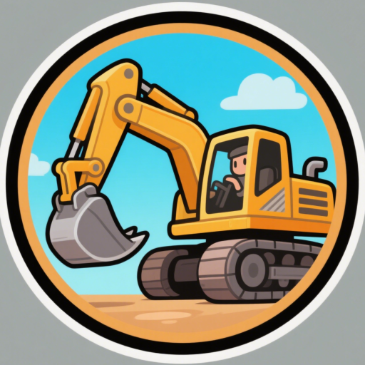 挖掘机挖土拆迁