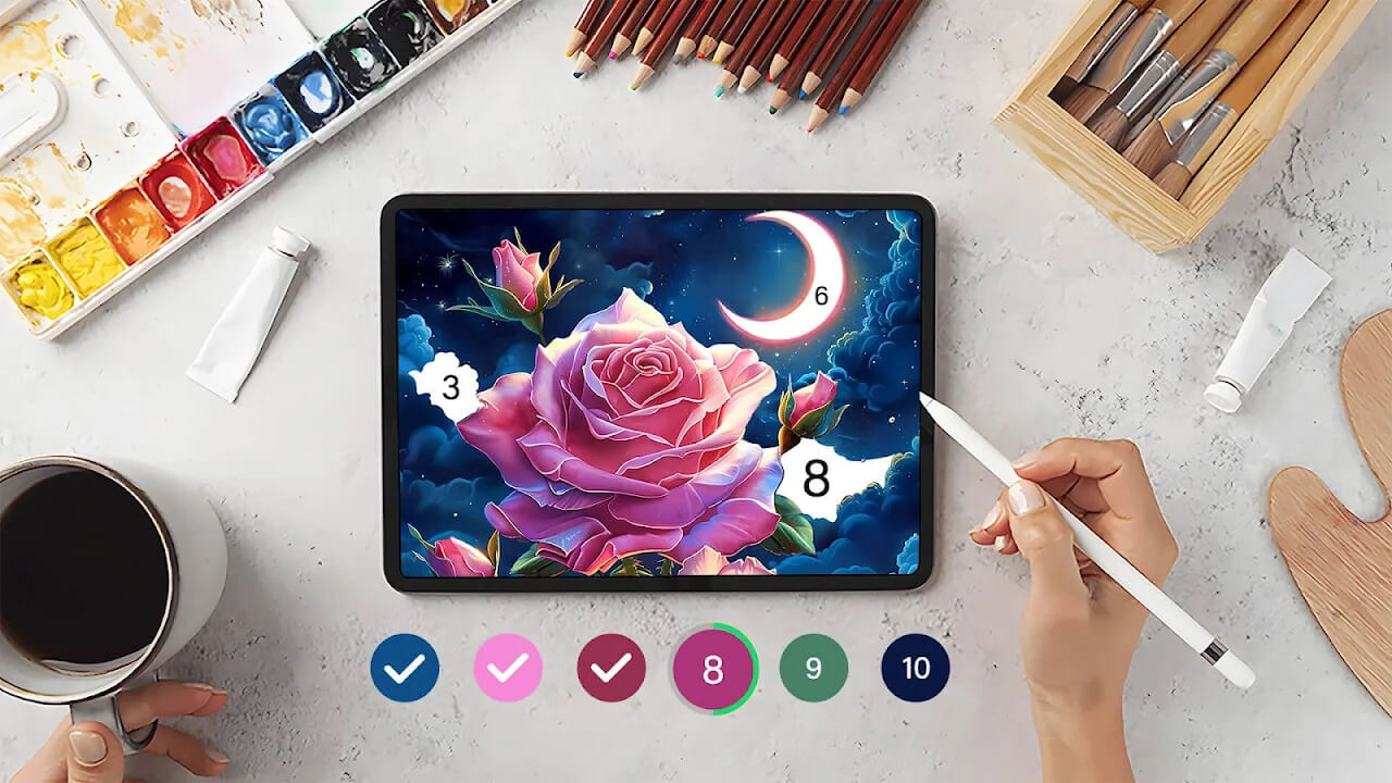《二次元数字涂色》游戏截图4