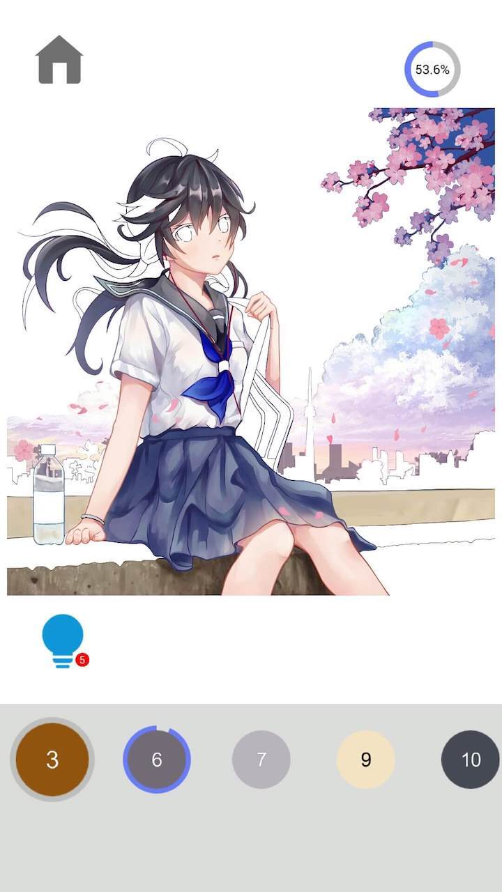 《二次元数字涂色》游戏截图1