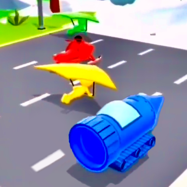 飞机人变身跑酷小游戏