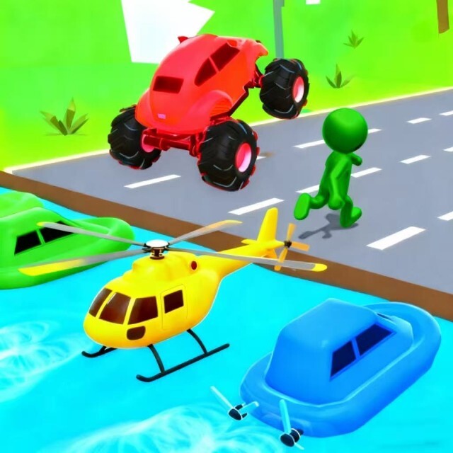 汽车人疯狂变形跑酷