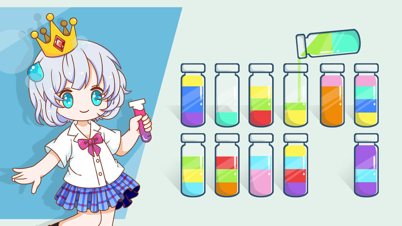 《水排序谜题》游戏截图3