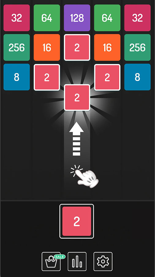 《2048方块进化》游戏截图1