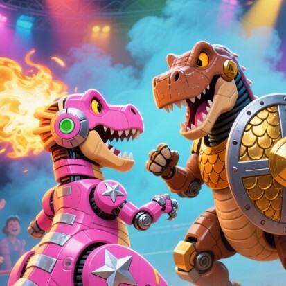 机甲恐龙进化跑酷游戏