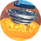 钻头挖矿小游戏