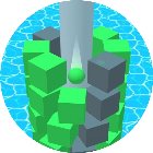 球球酷跑跳塔小游戏