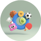 一起玩篮球和足球