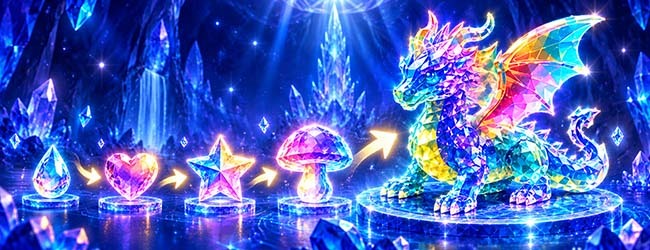 合成水晶龙