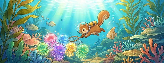 抓个水母