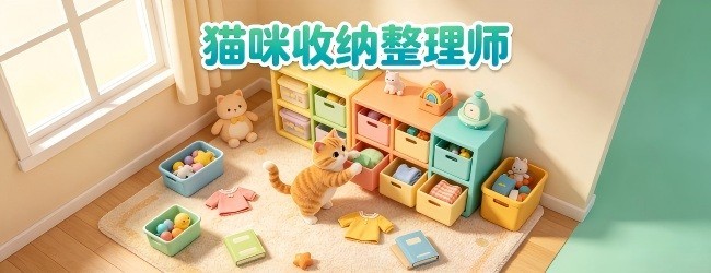 猫咪收纳整理师