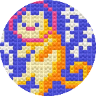 拼豆方块猫拼豆