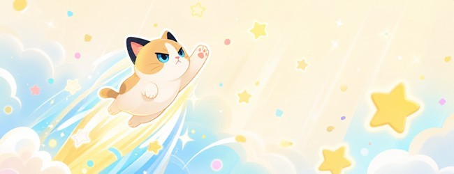 小猫往上跳
