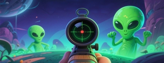 狙击外星人藏猫猫