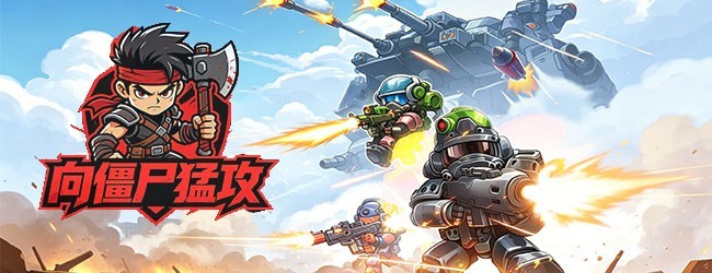 向僵尸猛攻