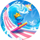 一起滑梯冲浪