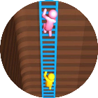 挖金矿工双人小游戏