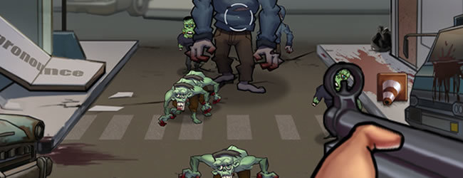 向僵尸枪战射击游戏