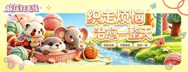 解压扯毛线
