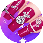 双人公主做美甲