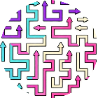 曲线箭头迷宫