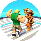 格斗跑酷双人英雄小游戏