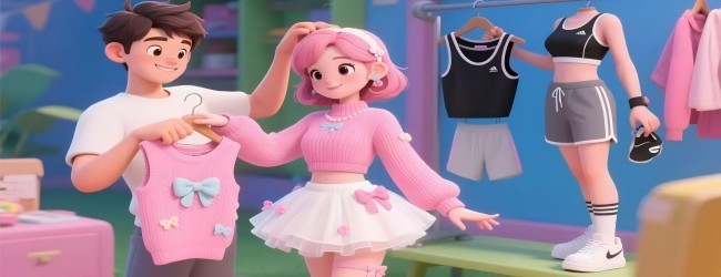 帮女友选穿搭换装