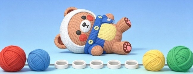 打毛线啊