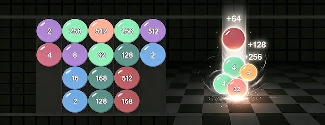 合成2048小球版