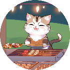 夜市烧烤摊做饭