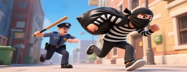 儿童警察抓小偷