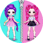 双人公主换装化妆