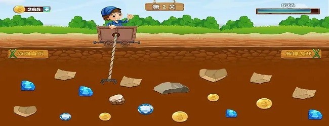 钻石挖掘机游戏