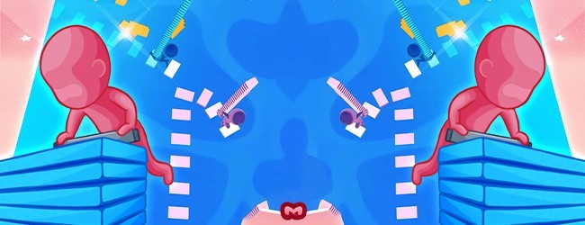 搭了个桥跑酷小游戏